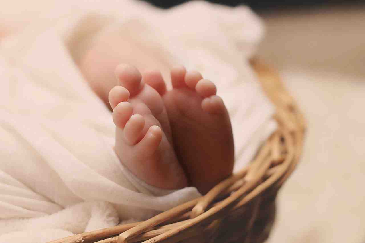 nouveau né, bébé, pieds